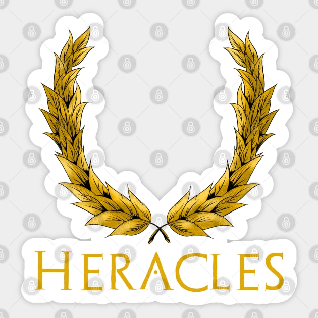 Heracles - Ancient Greek And Roman Mythology Sticker by Styr Designs